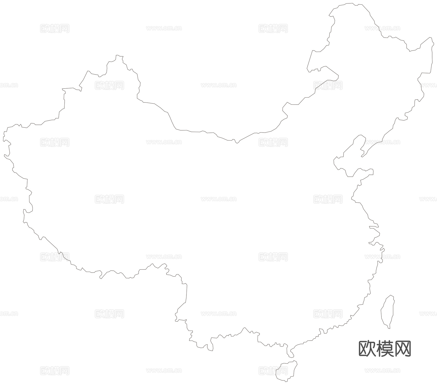 中国地图 中国地图轮廓
