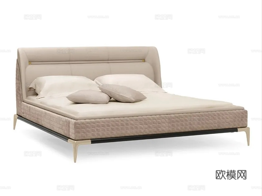 TONINO LAMBORGHINI 双人床3d模型下载（渲染图2）