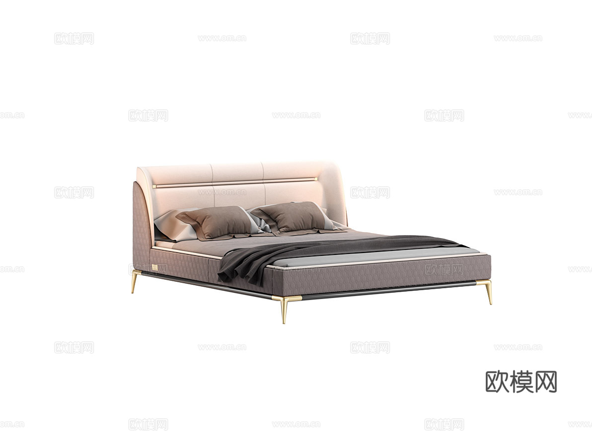 TONINO LAMBORGHINI 双人床3d模型下载（渲染图3）