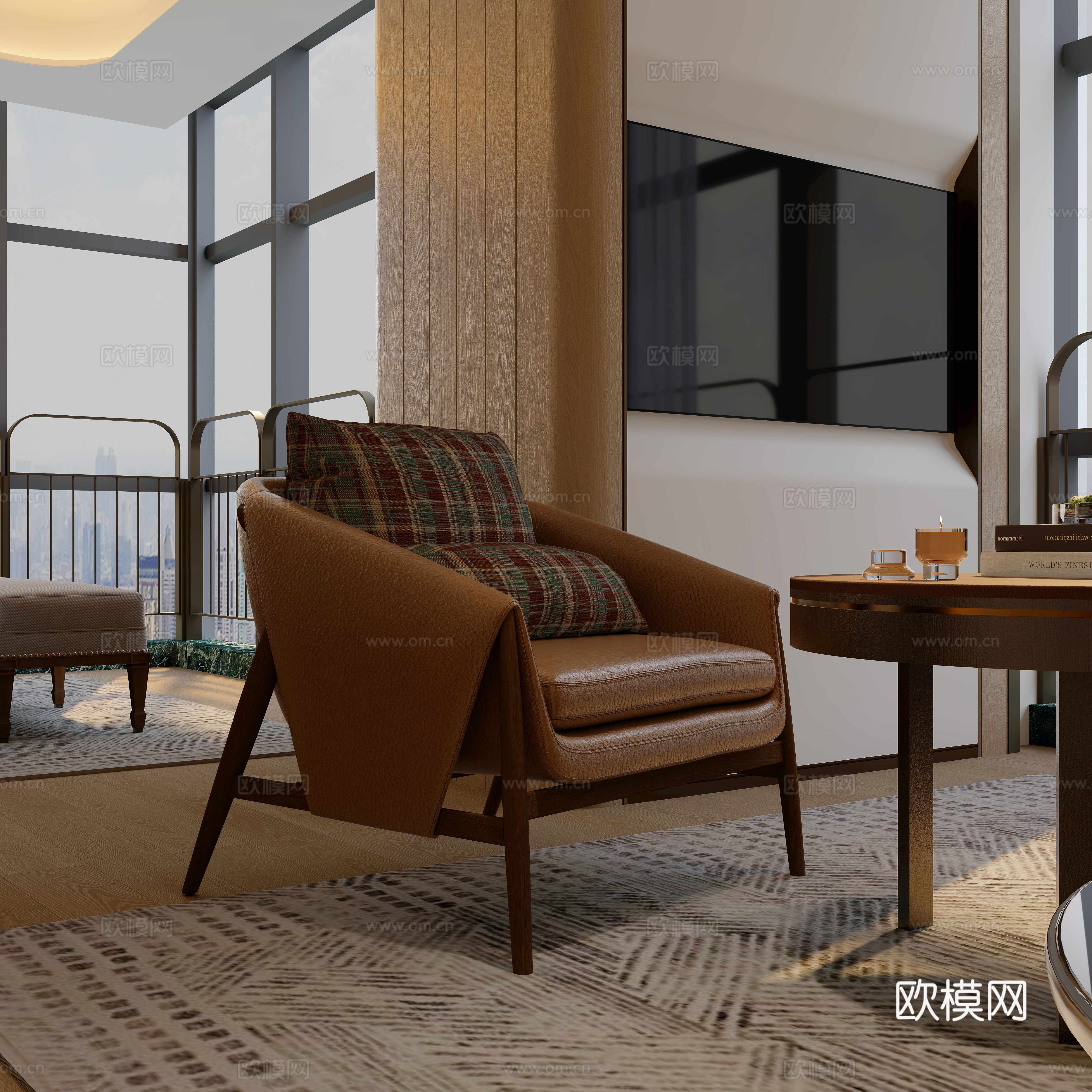 酒店套房休息区3d模型