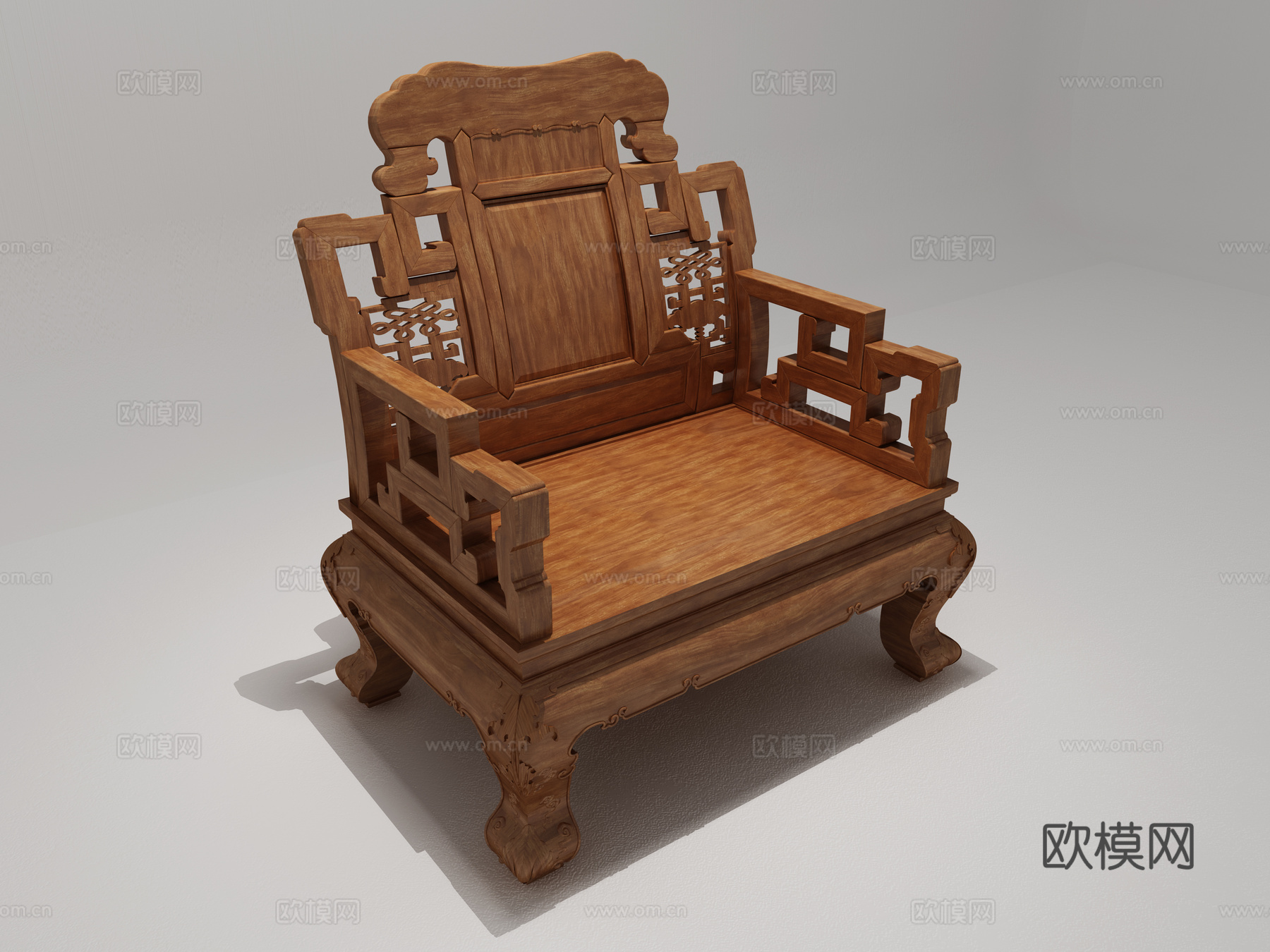 传统中式沙发3d模型