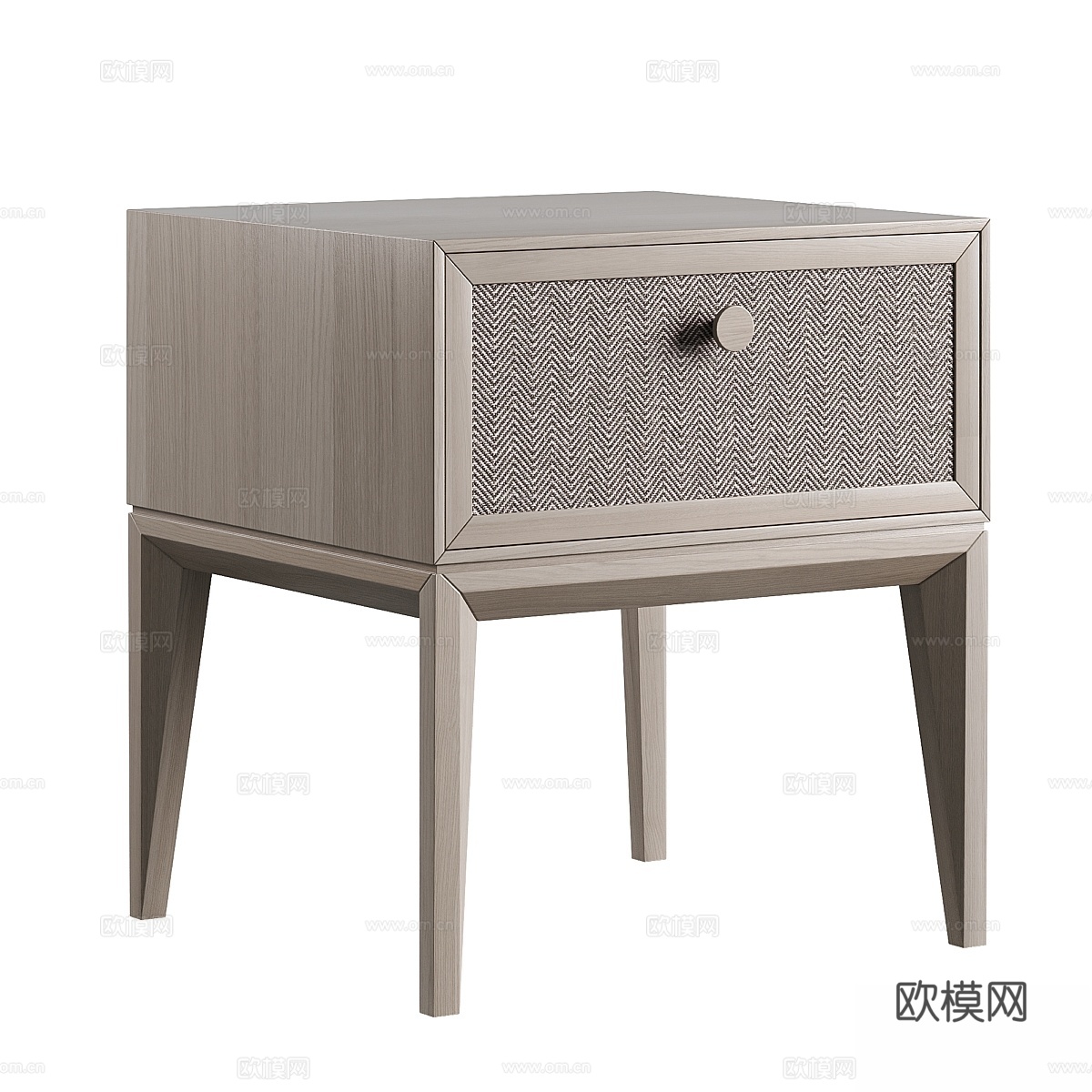 DANTONE HOME 系带单抽屉床头柜3d模型