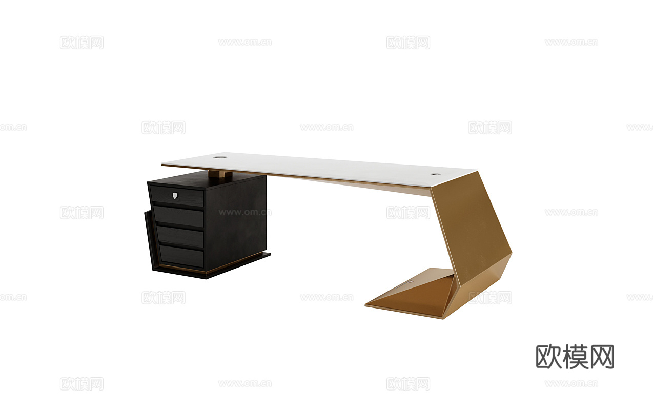 TONINO LAMBORGHINI 办公桌 书桌3d模型下载（渲染图1）