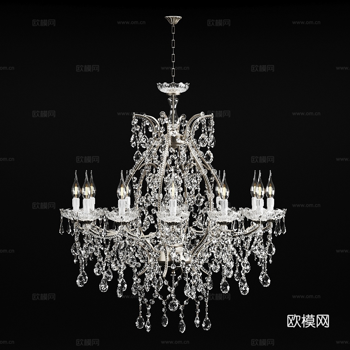 DUE EFFE BIG 吊灯3d模型下载