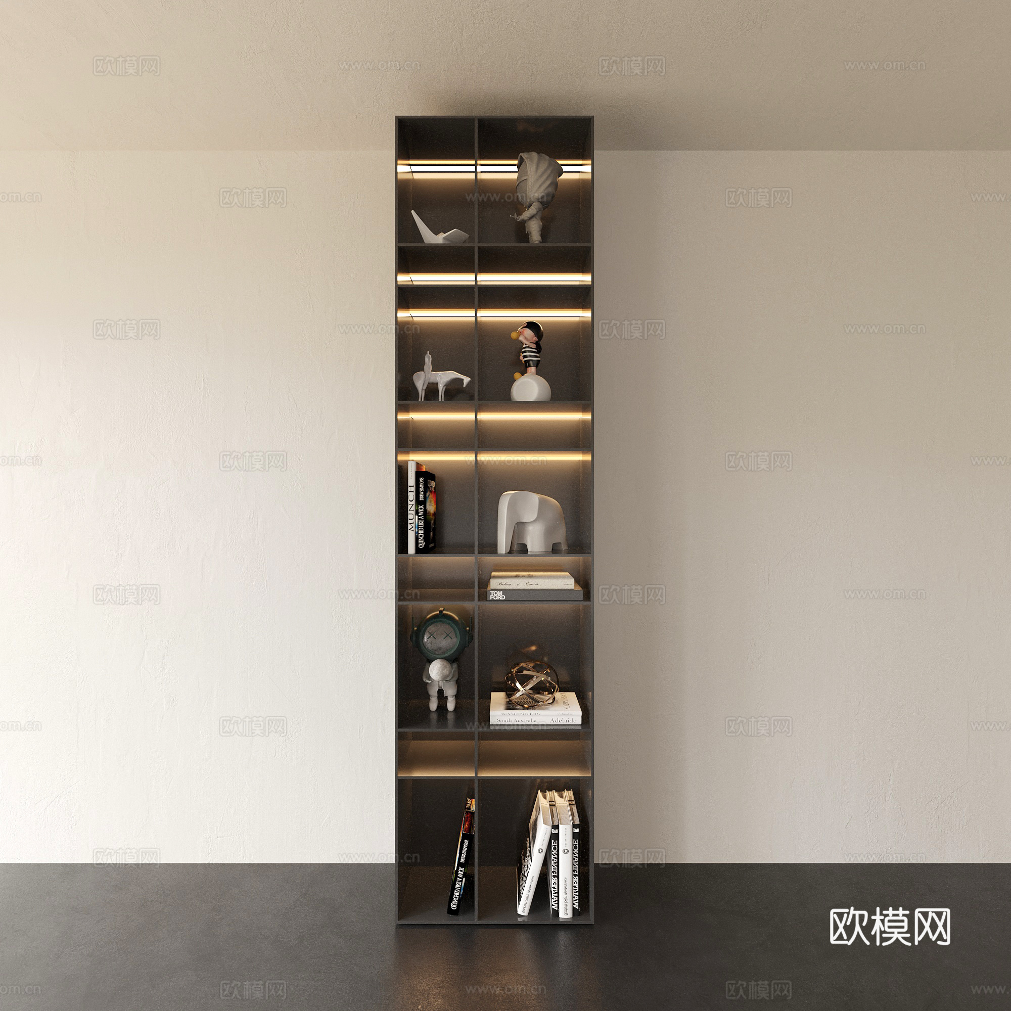 柜子 收纳柜 书柜 潮玩3d模型