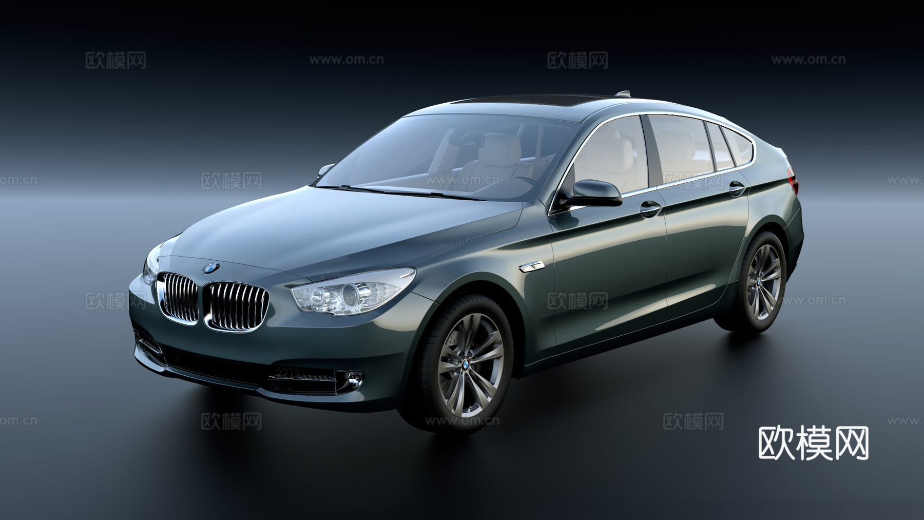 现代宝马GT轿车跑车3d模型