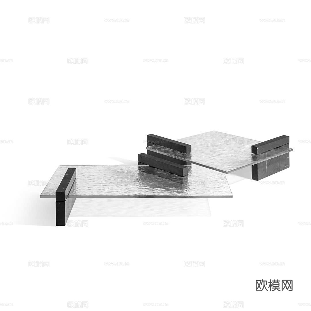 TRUSSARDI 方几 茶几3d模型下载（渲染图5）