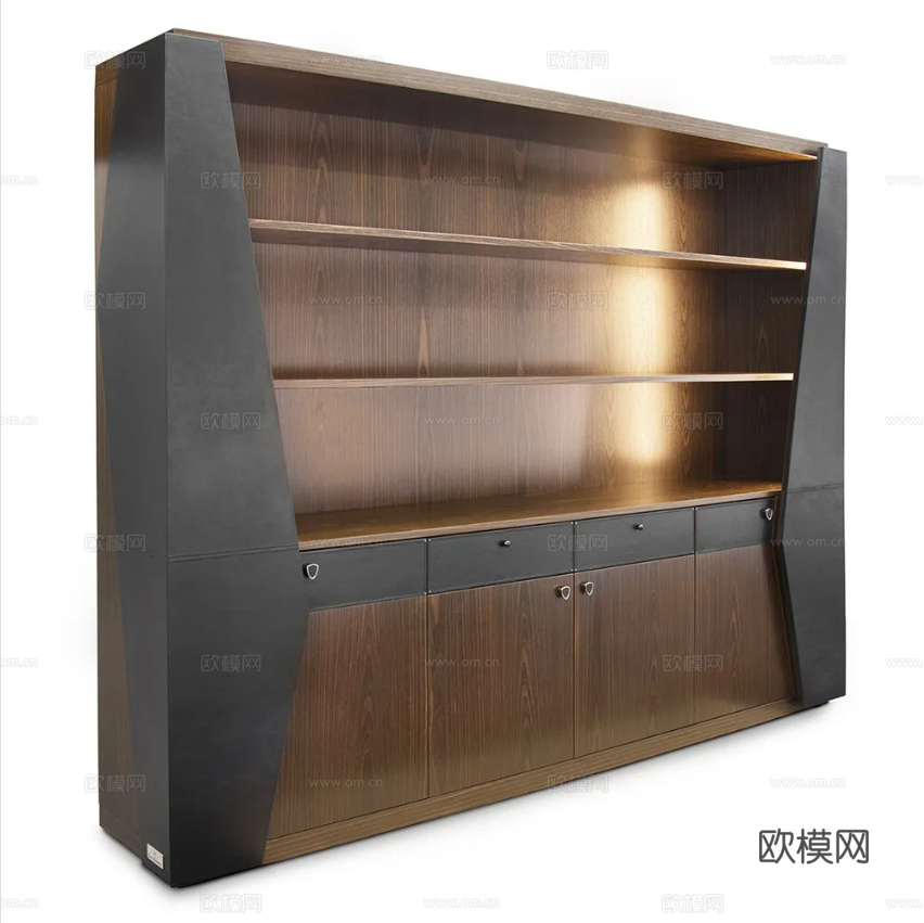 TONINO LAMBORGHINI 意式书柜3d模型下载（渲染图4）