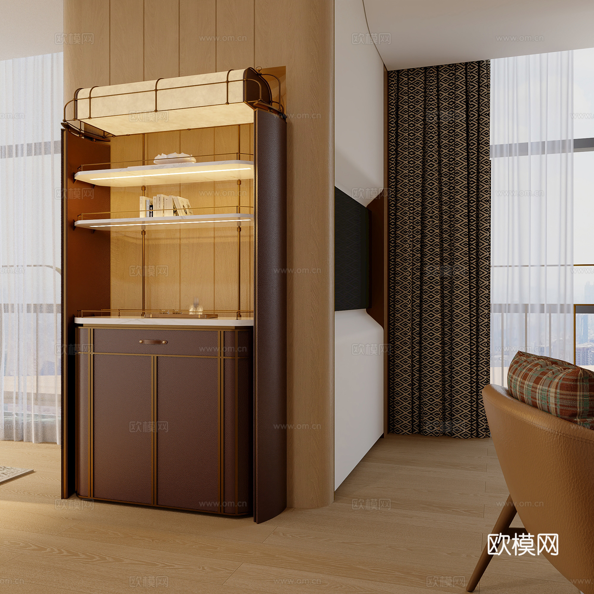 酒店套房休息区3d模型