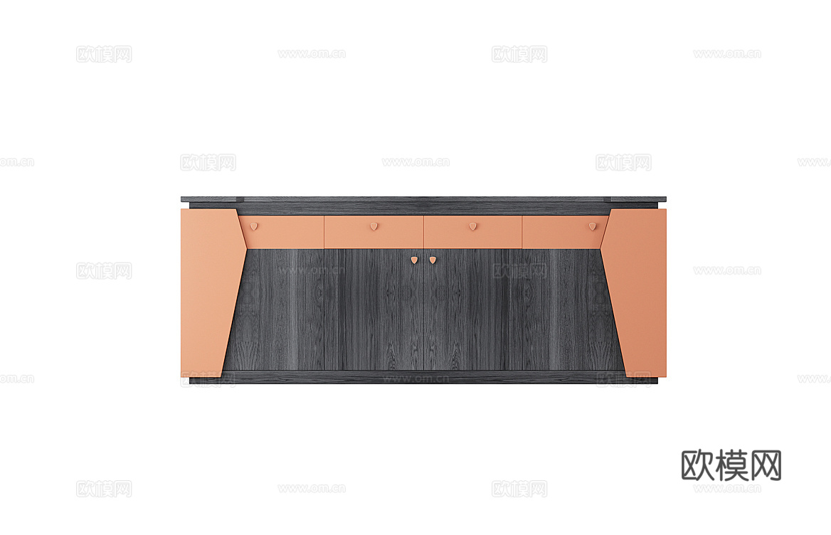 TONINO LAMBORGHINI 文件柜 边柜3d模型下载（渲染图1）