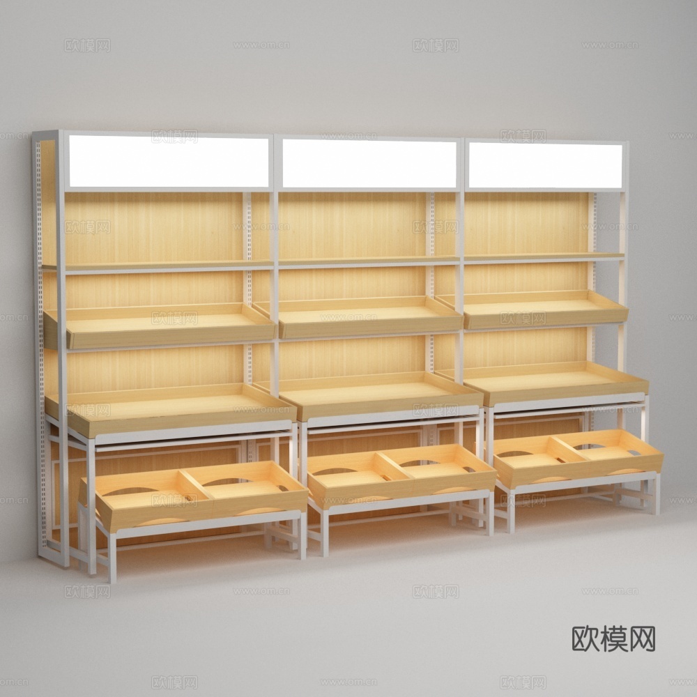 水果店货架3d模型