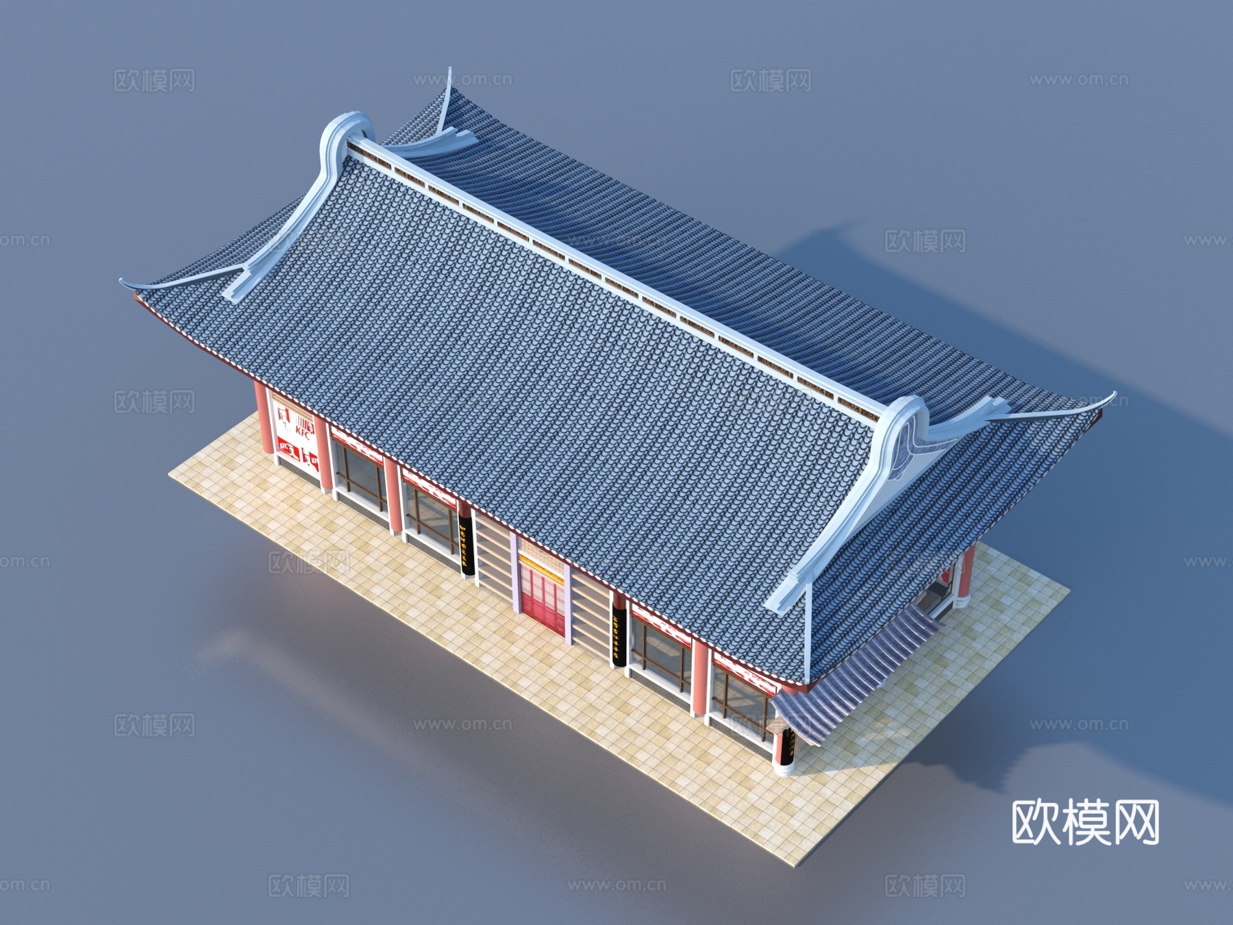 建筑 仿古建筑3d模型