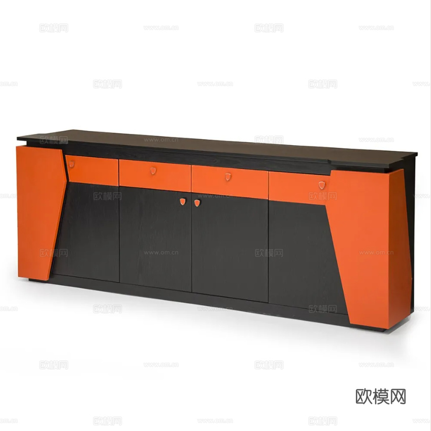 TONINO LAMBORGHINI 文件柜 边柜3d模型下载（渲染图4）