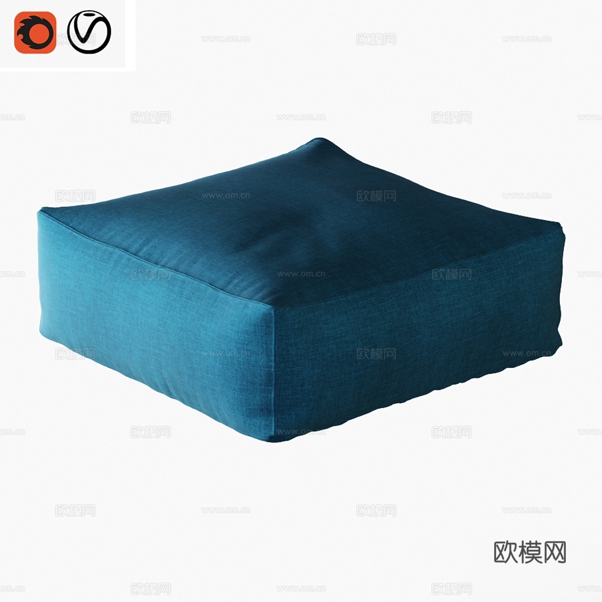 皮安卡林博靠垫3d模型