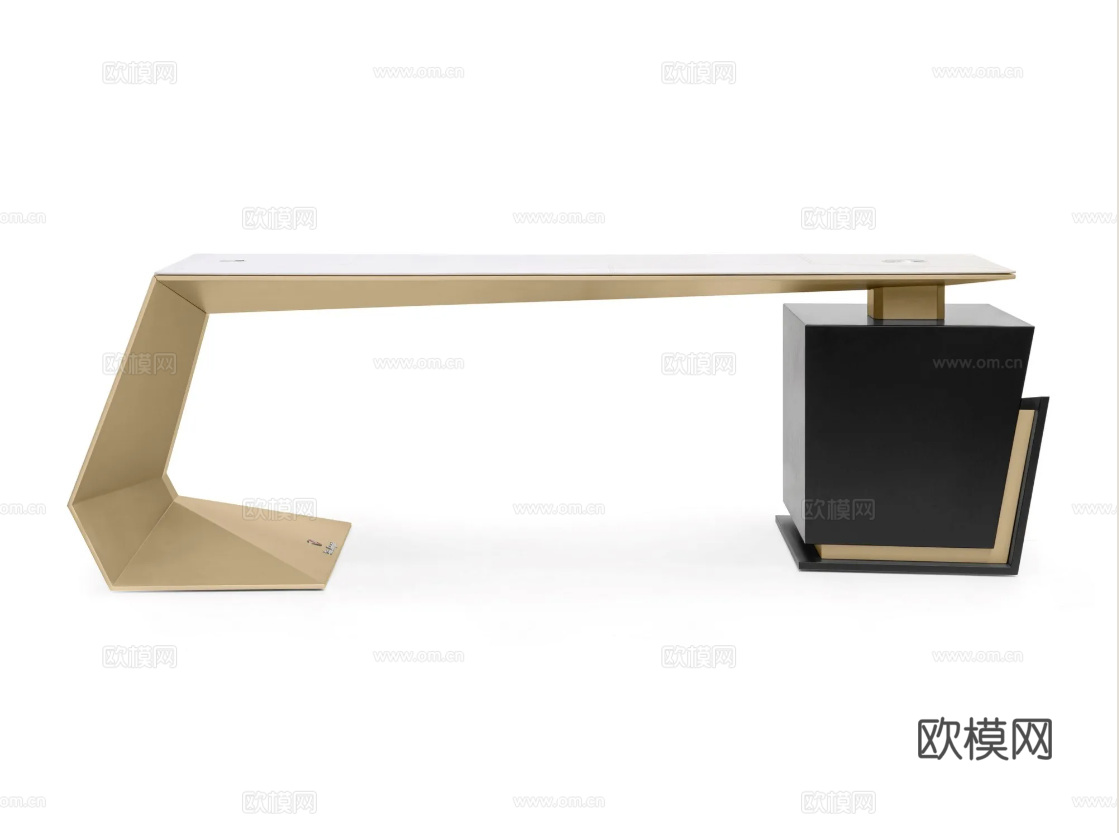 TONINO LAMBORGHINI 办公桌 书桌3d模型下载（渲染图5）