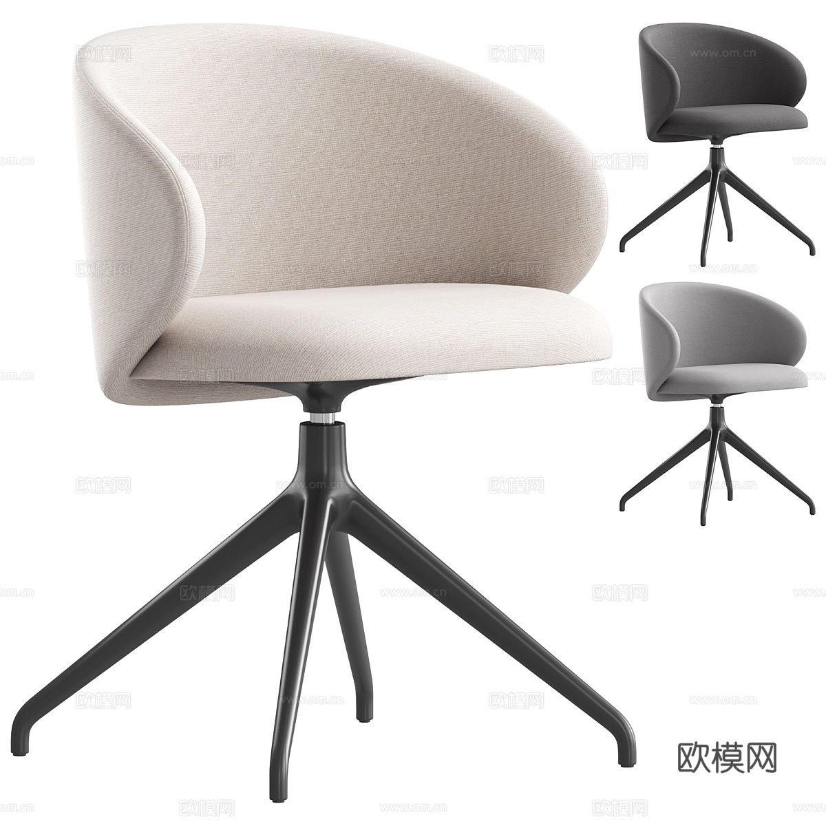 办公椅 Tuka Connubia3d模型下载