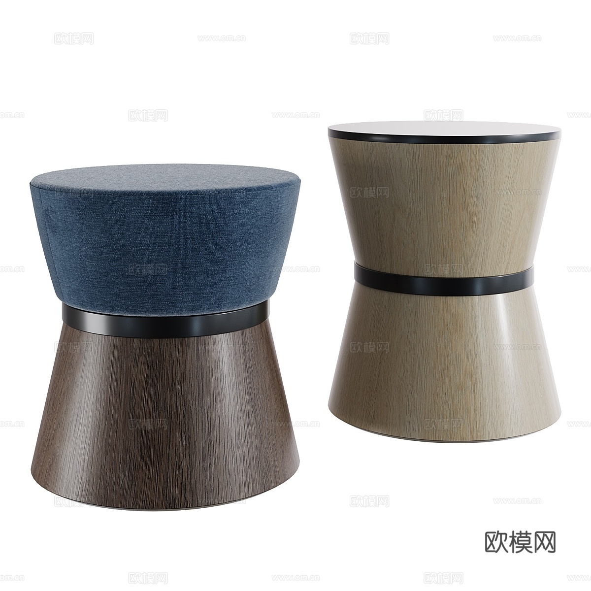 Pouf with table Set Innova Mok3d模型