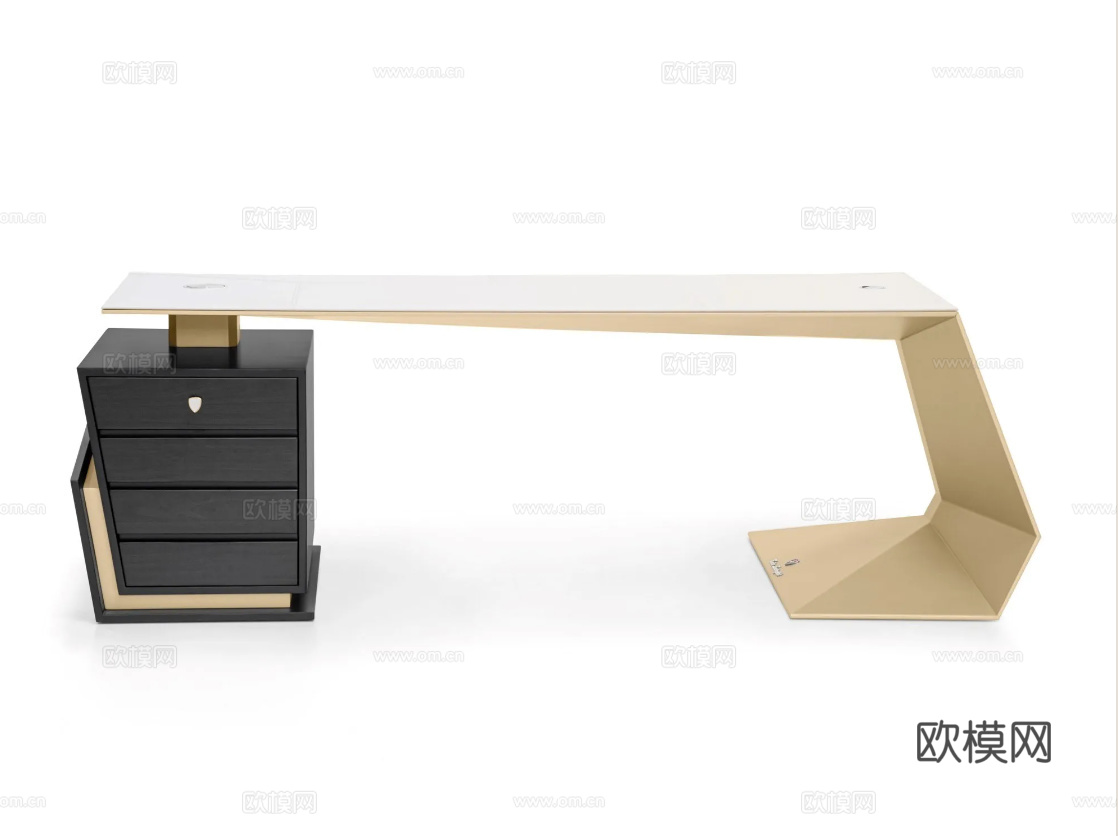 TONINO LAMBORGHINI 办公桌 书桌3d模型下载（渲染图3）