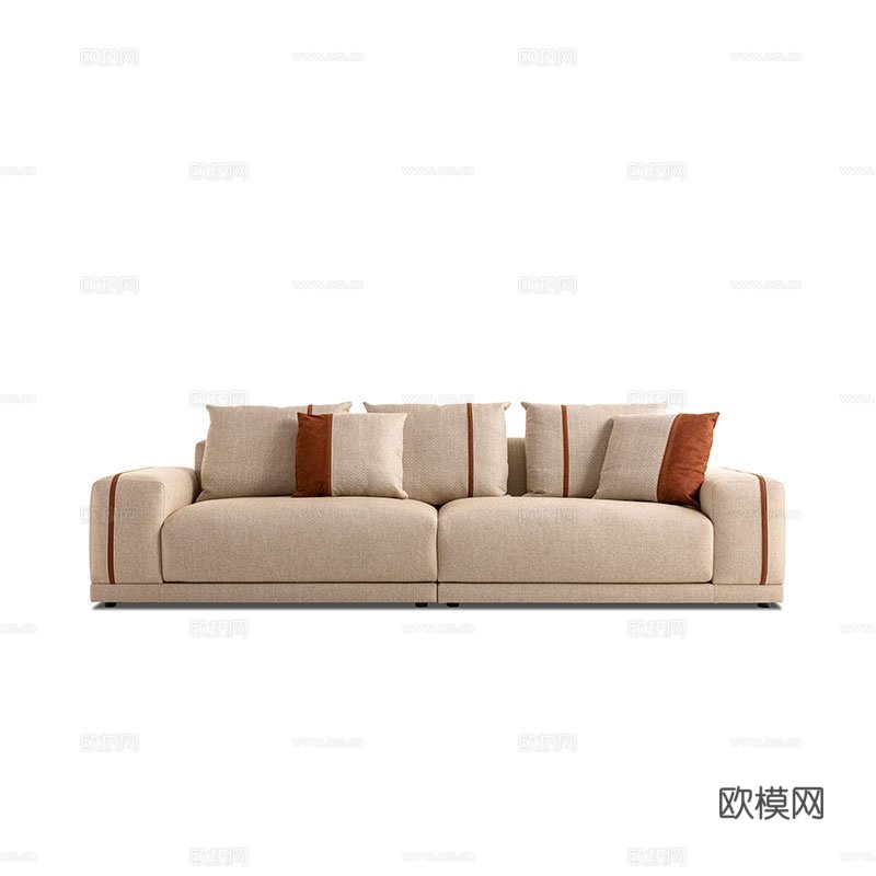 TRUSSARDI 双人沙发3d模型下载（渲染图1）