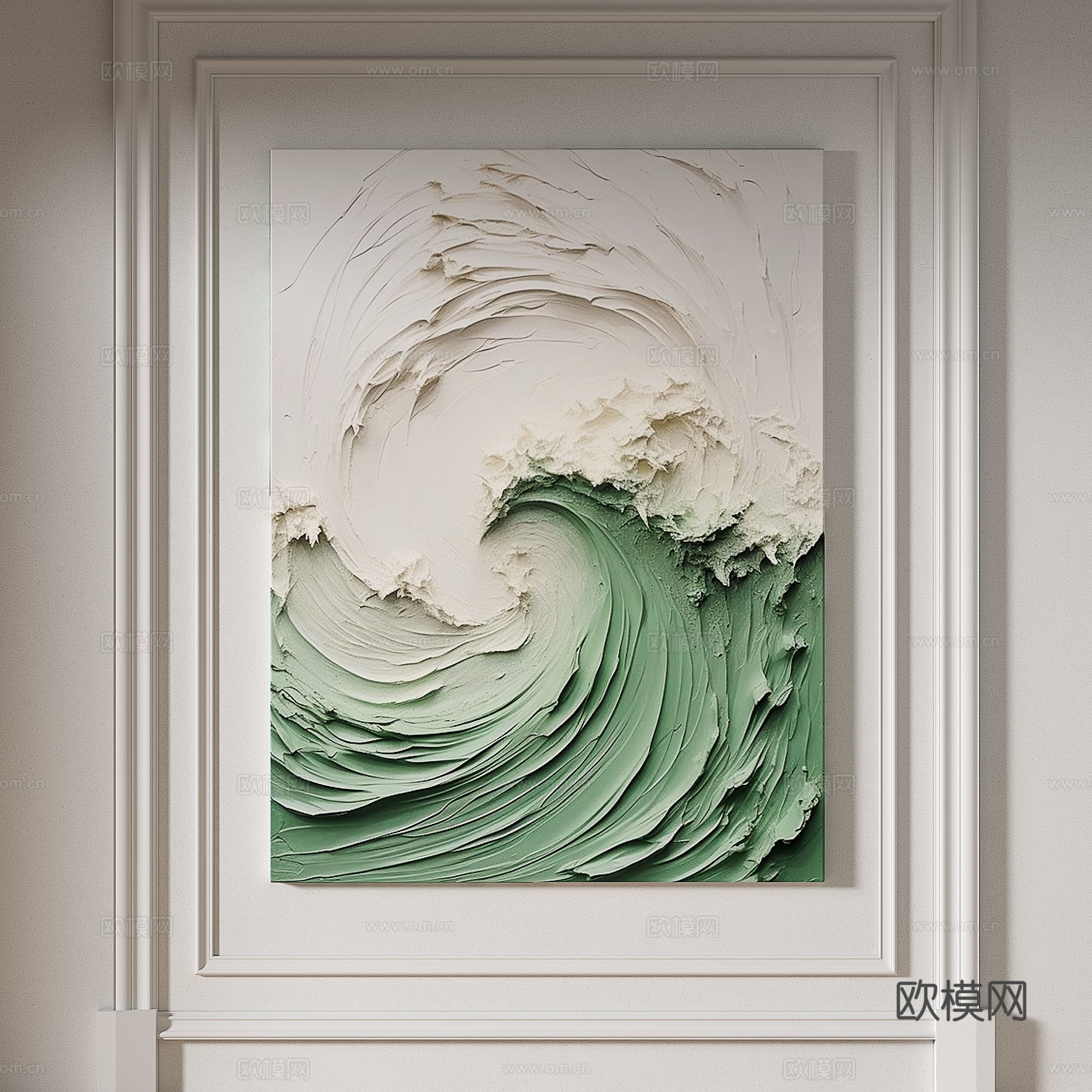 现代，奶油风，简约，肌理，抽象，轻奢，侘寂，立体，装饰画3d模型