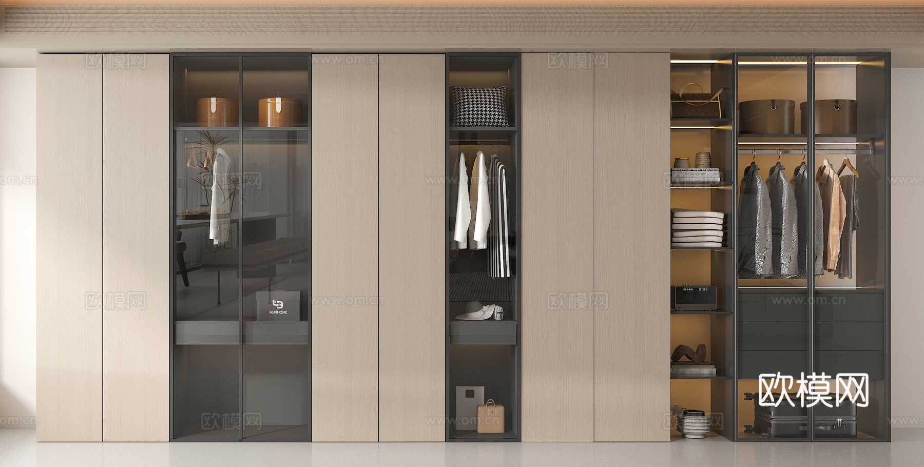 衣柜 立柜3d模型下载