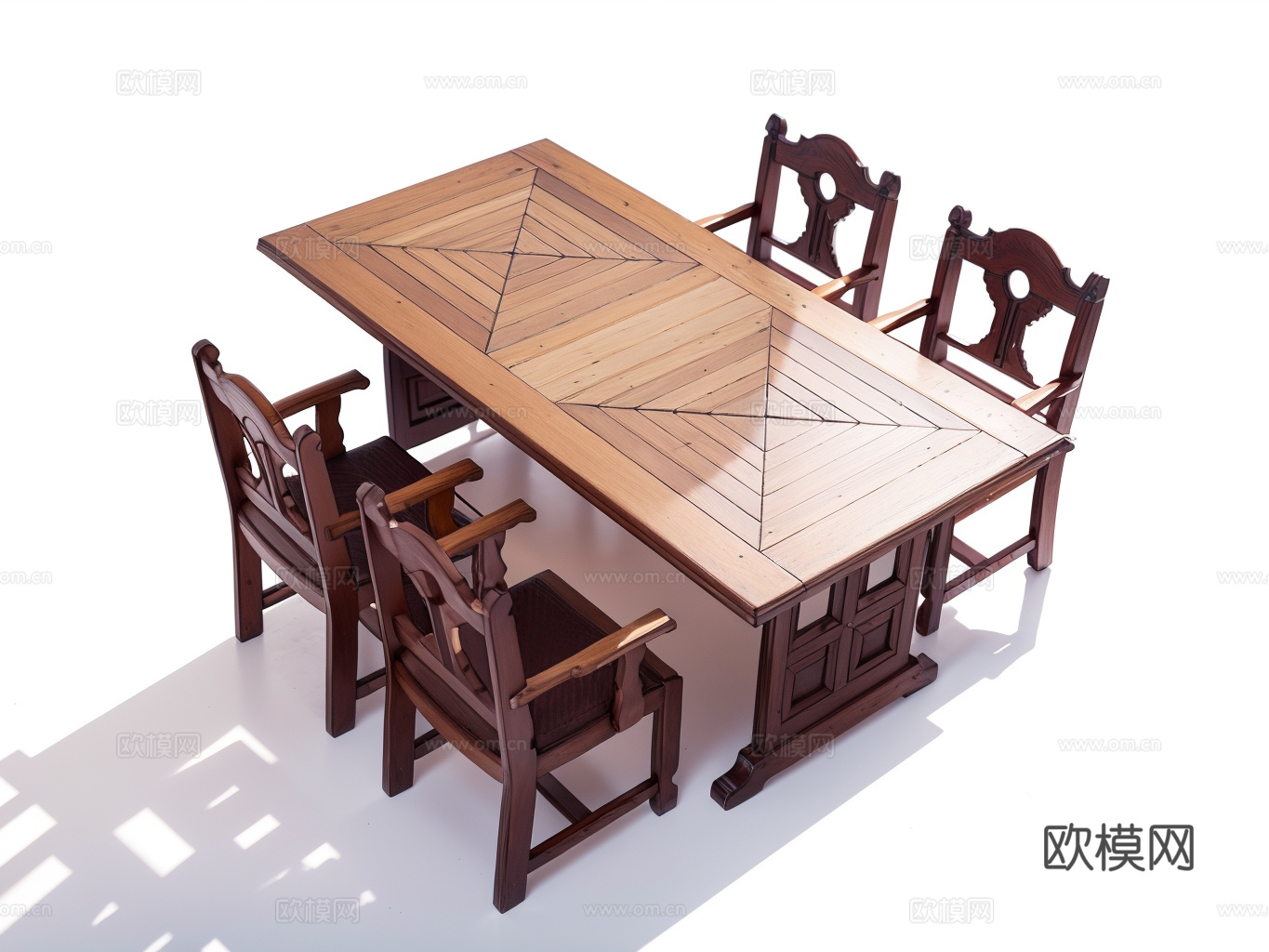 餐桌椅su模型