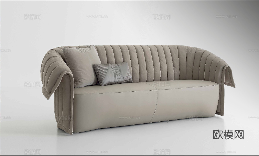 Rugiano 三人沙发3d模型下载（渲染图2）