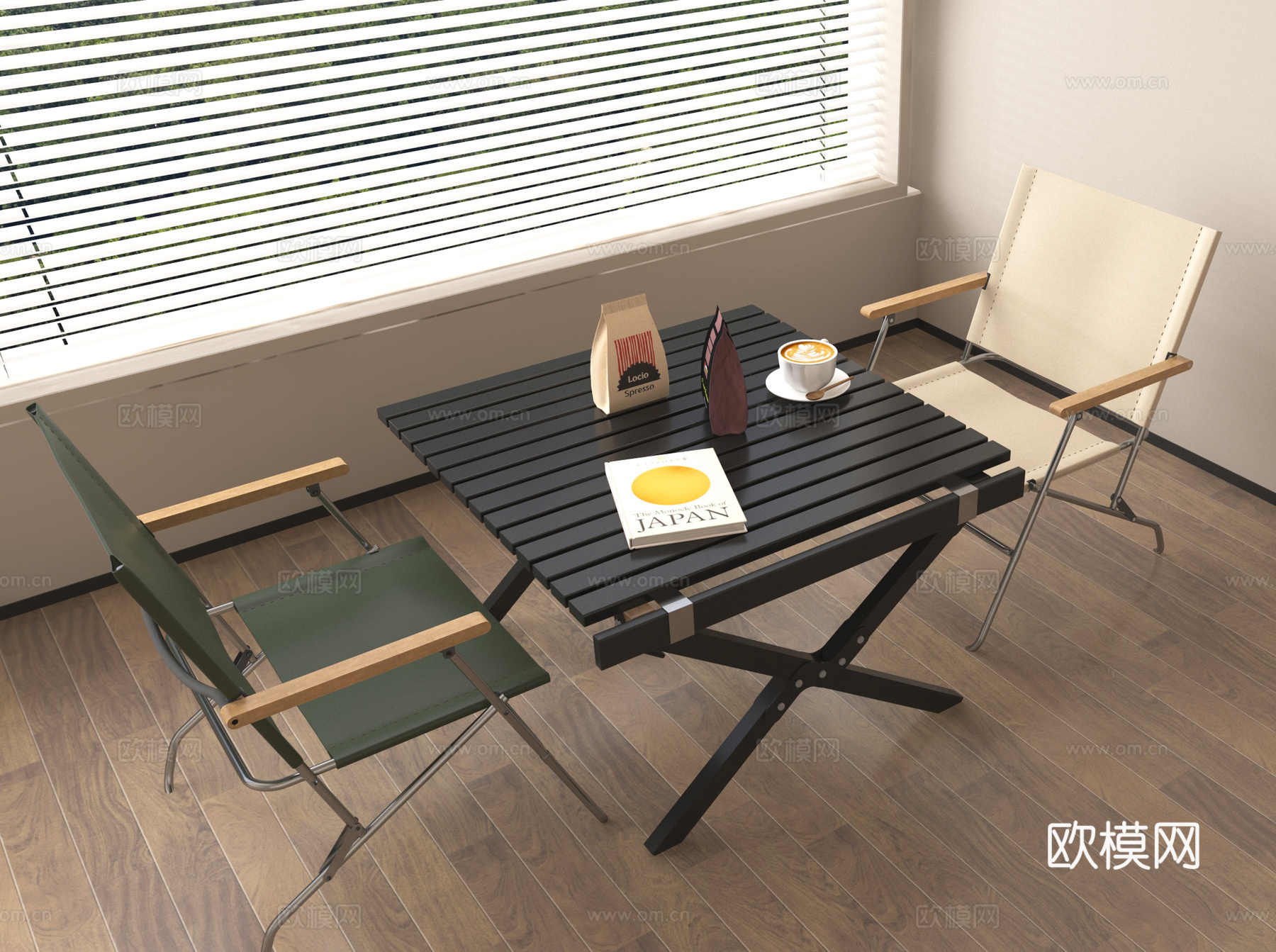 休闲桌椅 露营桌椅3d模型
