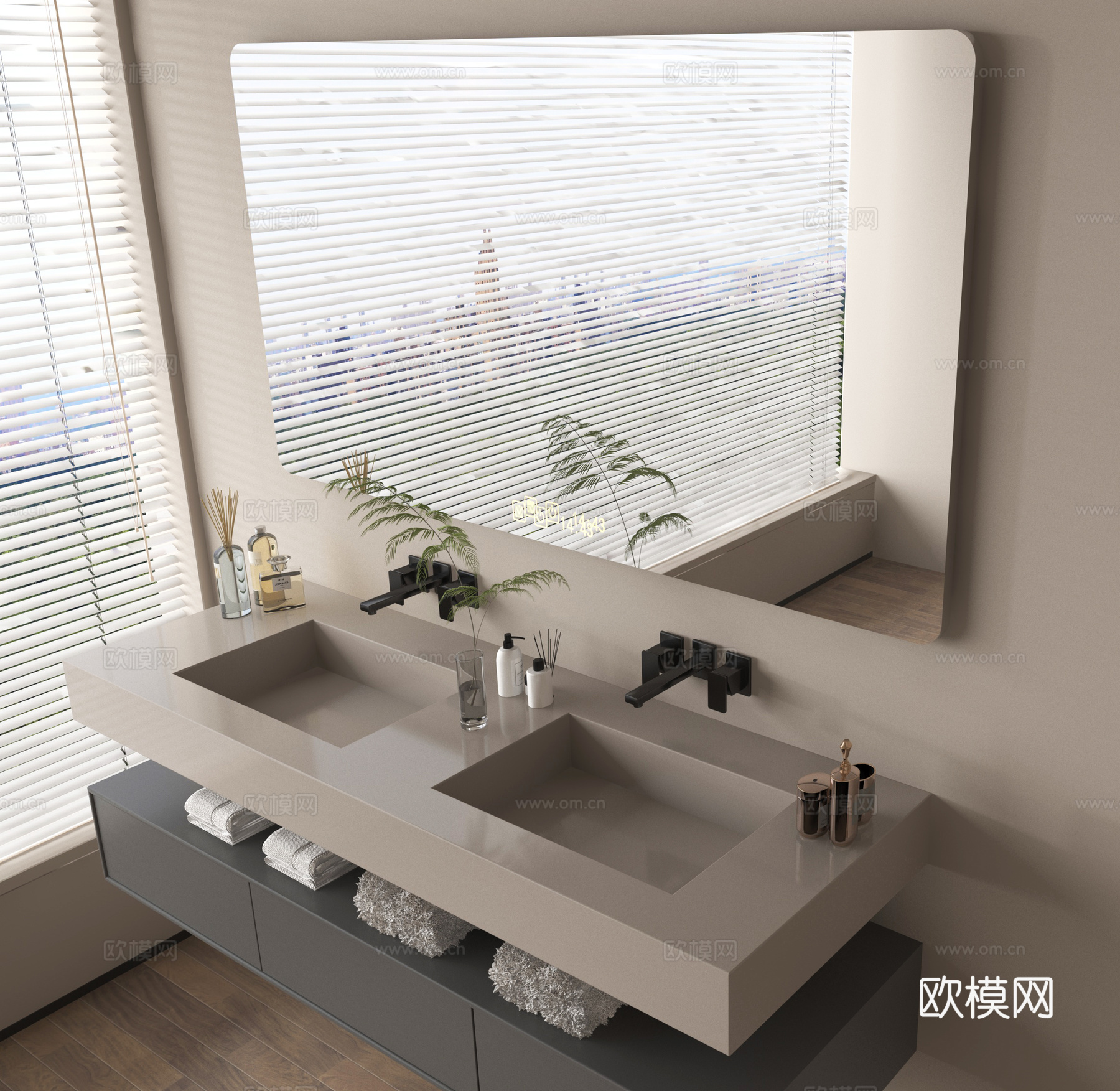 浴室柜su模型