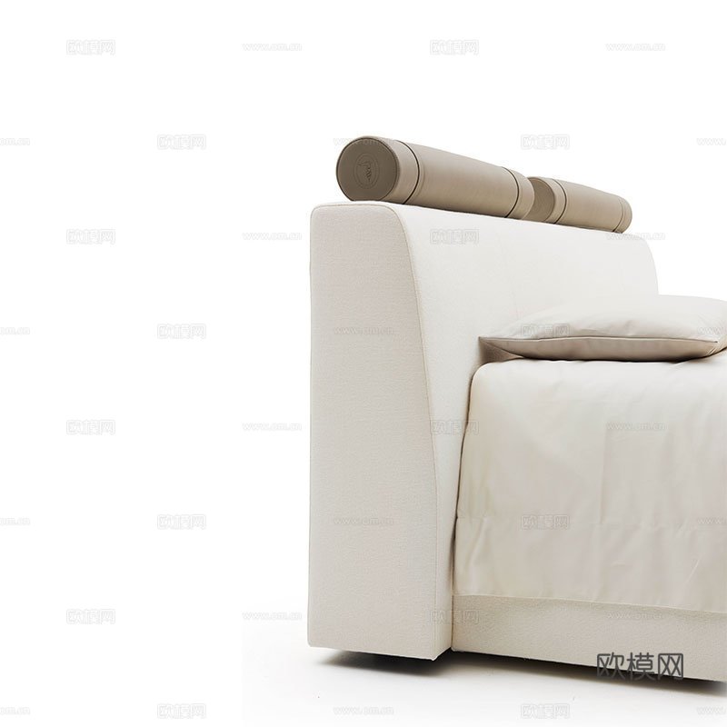 TRUSSARDI 意式双人床3d模型下载（渲染图3）