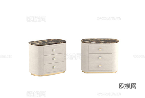 Rugiano 床头柜3d模型下载（渲染图1）