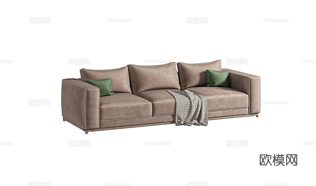 TONINO LAMBORGHINI 三人沙发3d模型下载（渲染图1）