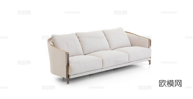 Rugiano 三人沙发3d模型下载