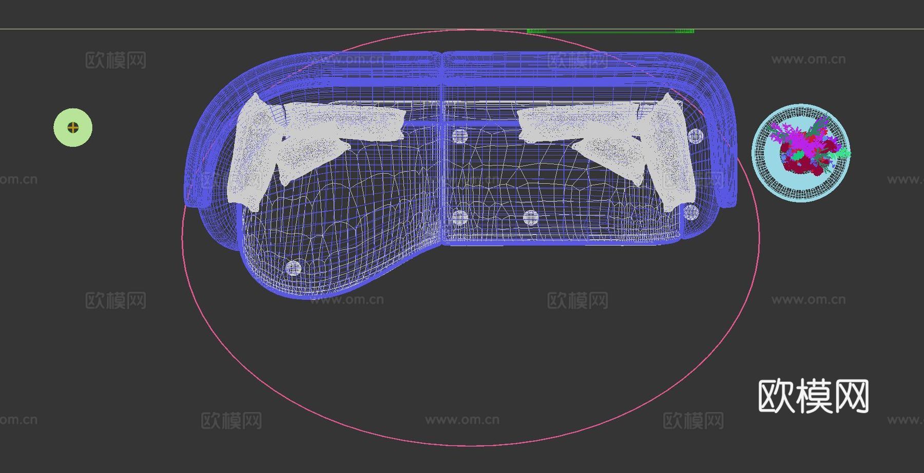 现代 异形沙发 多人沙发 双人沙发 法式沙发3d模型
