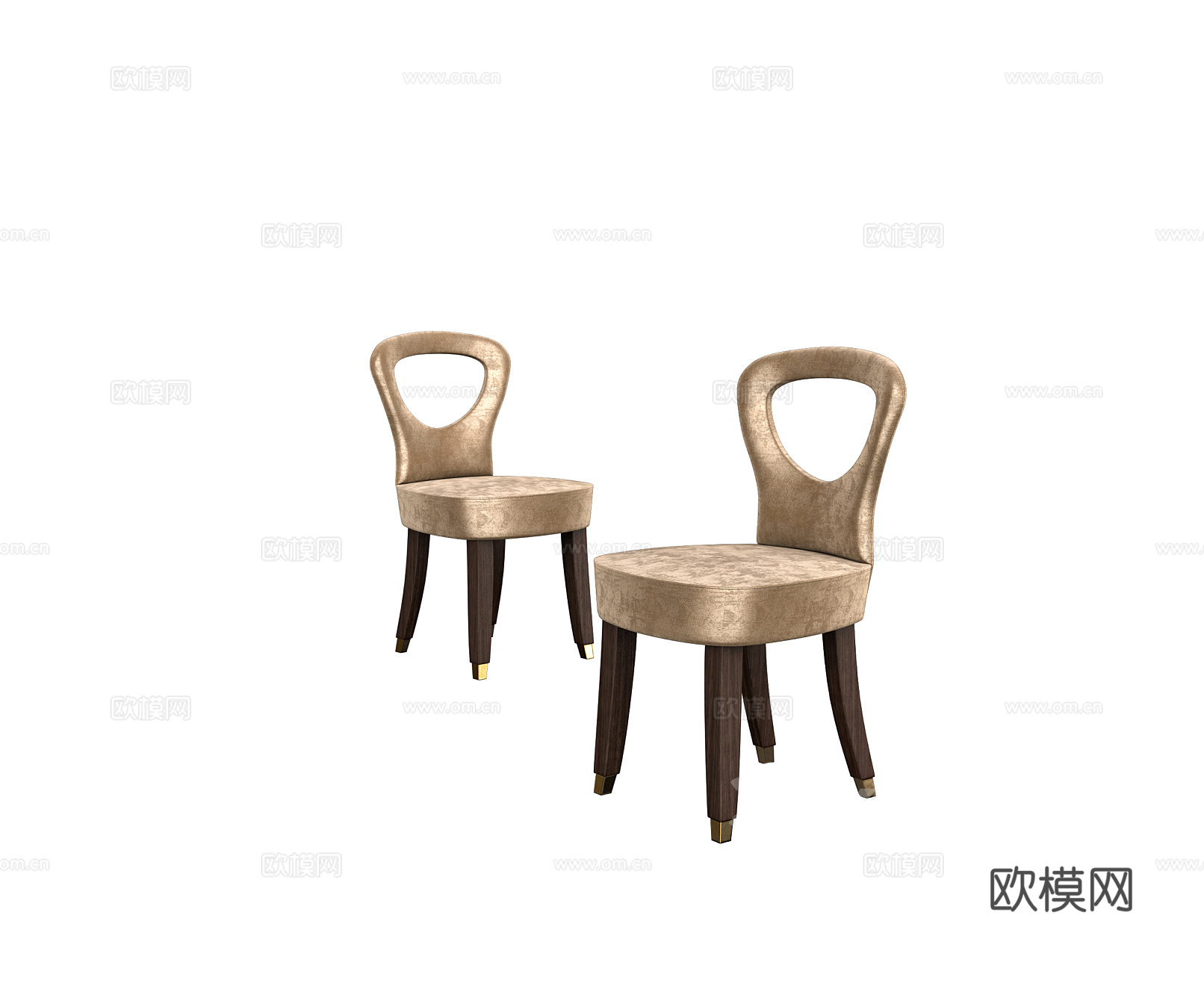 Rugiano 意式餐椅3d模型下载（渲染图1）