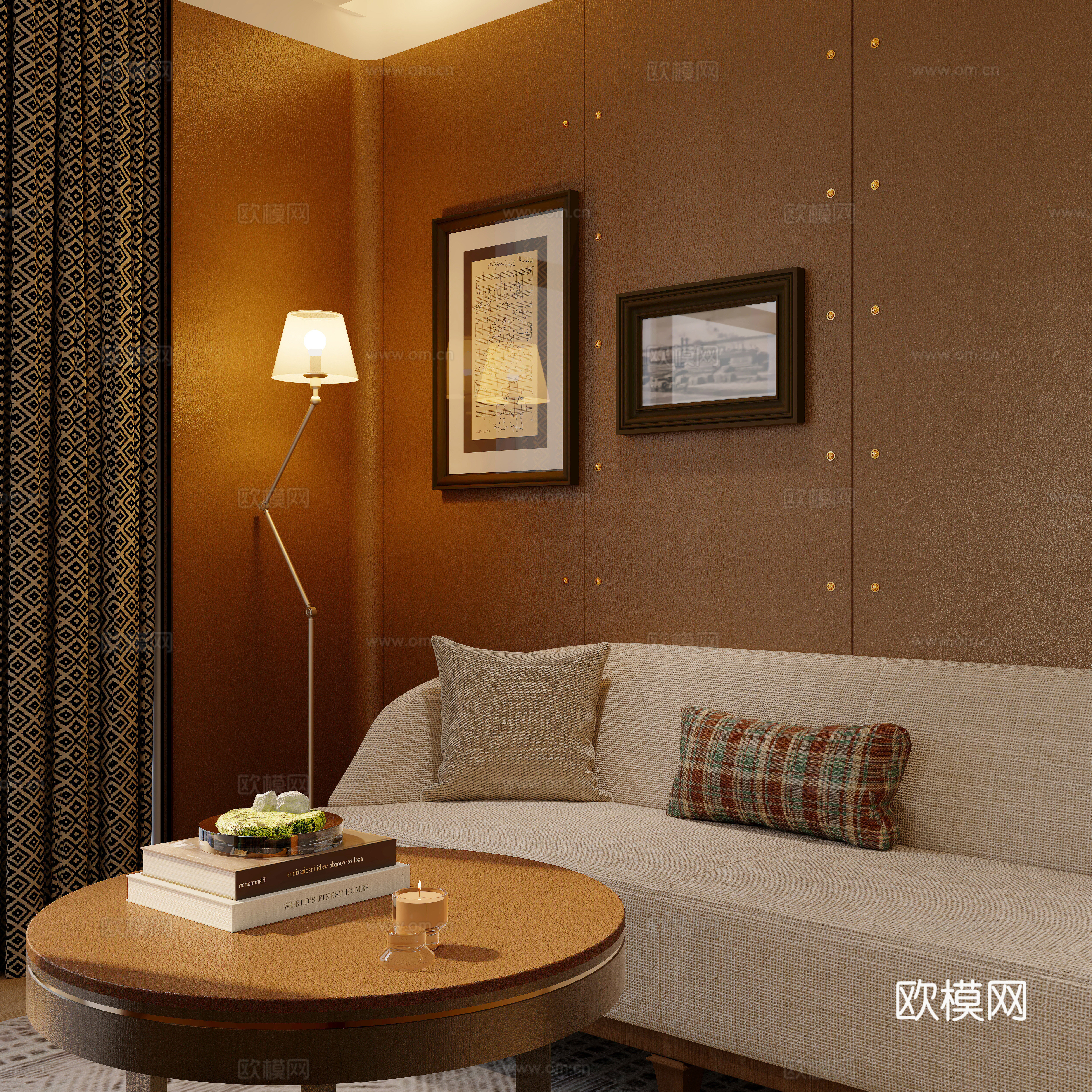 酒店套房休息区3d模型