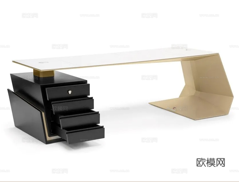 TONINO LAMBORGHINI 办公桌 书桌3d模型下载（渲染图4）