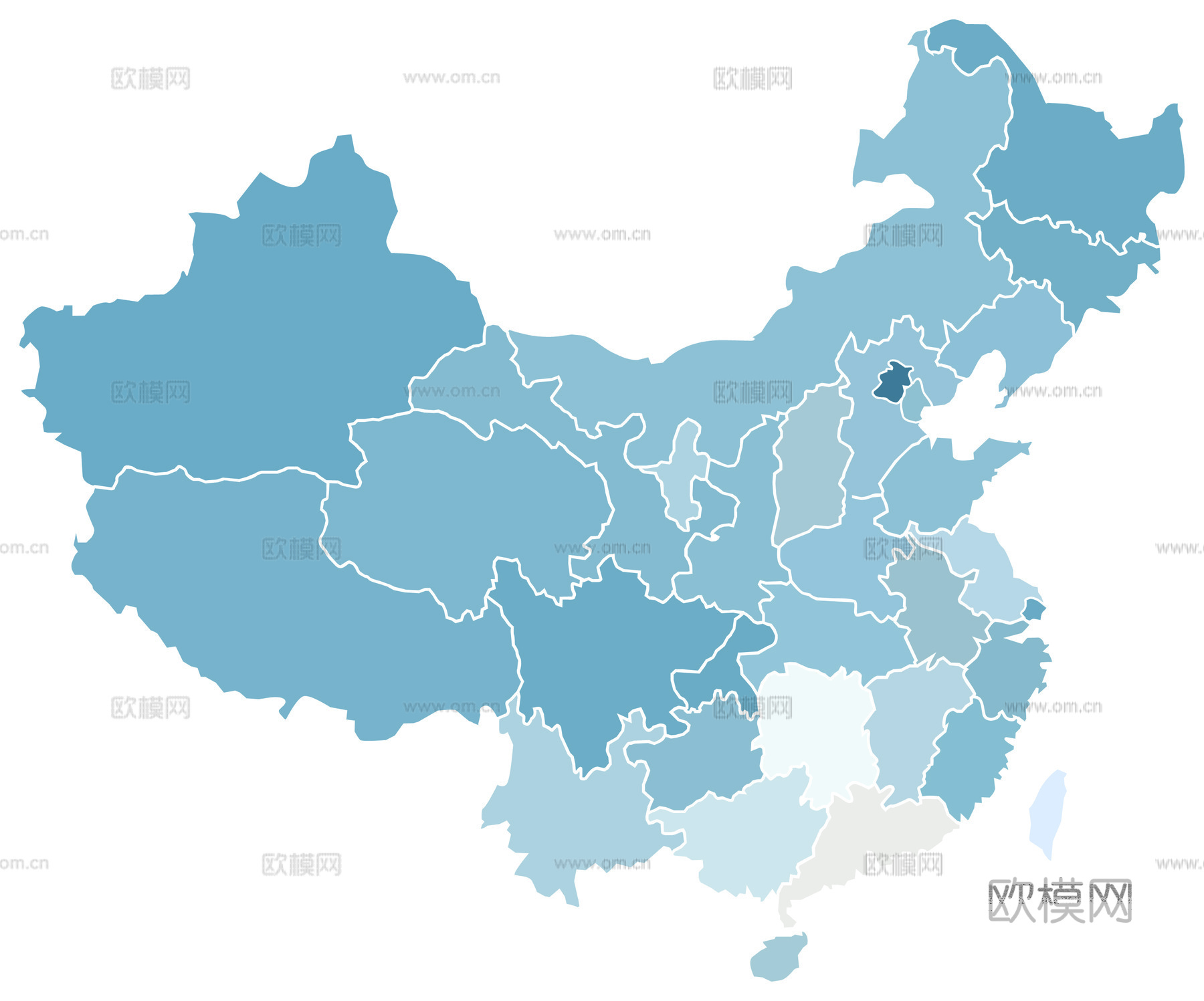 中国地图 空白中国地图