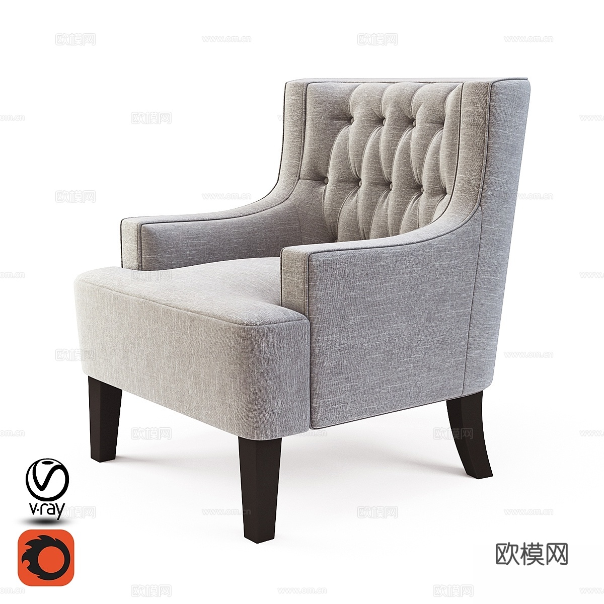 Dantone Richmond 椅子3d模型