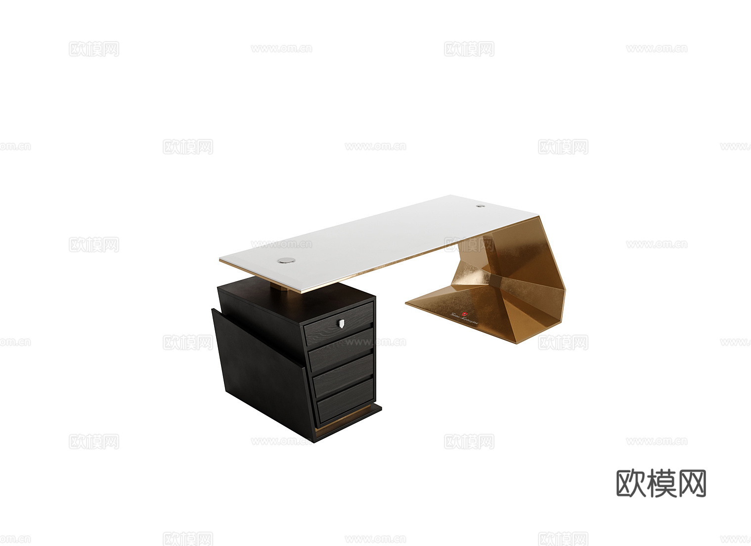 TONINO LAMBORGHINI 办公桌 书桌3d模型下载（渲染图2）