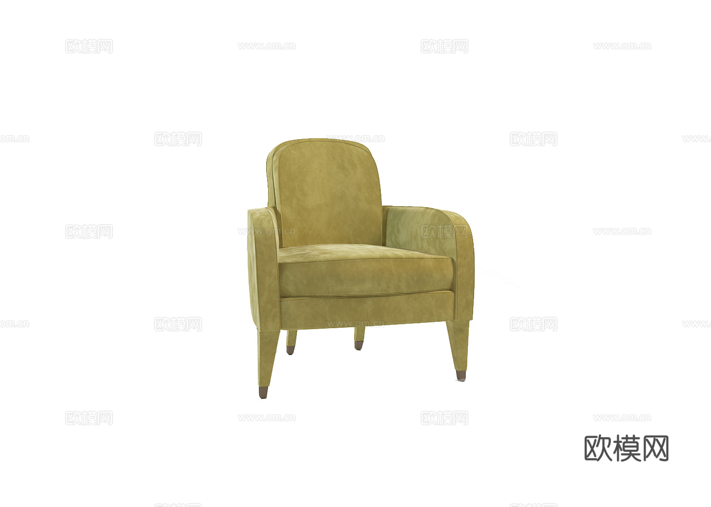 Rugiano 意式单人沙发3d模型下载（渲染图1）