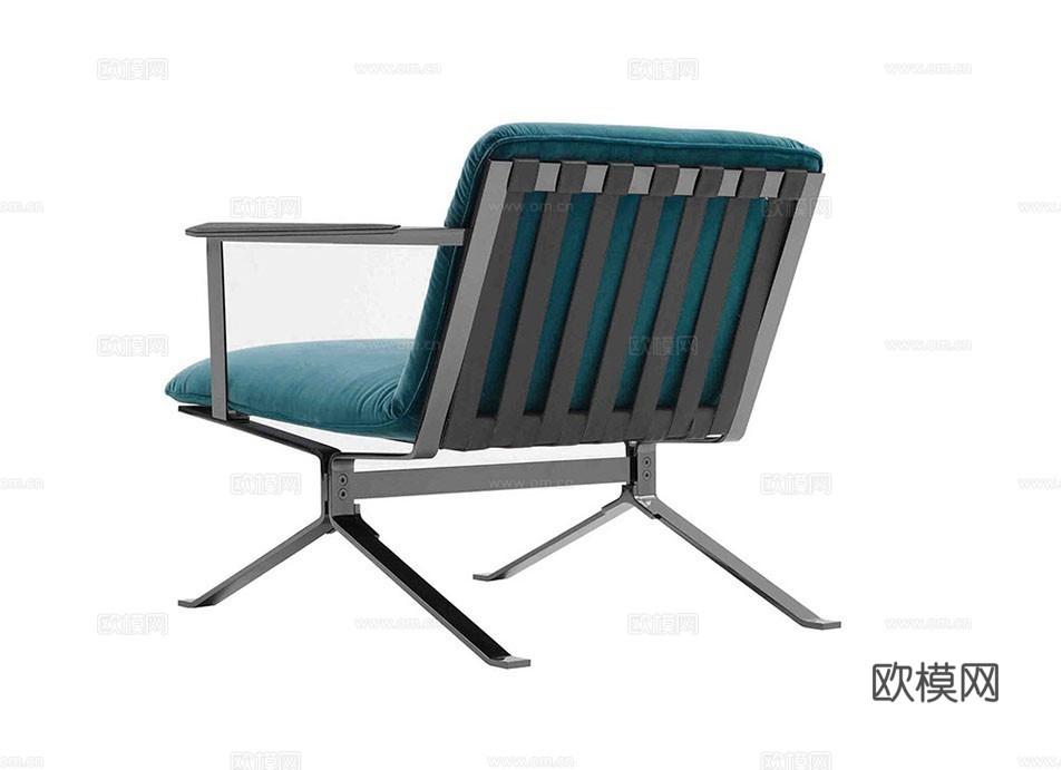 TRUSSARDI 扶手椅 休闲椅3d模型下载（渲染图3）