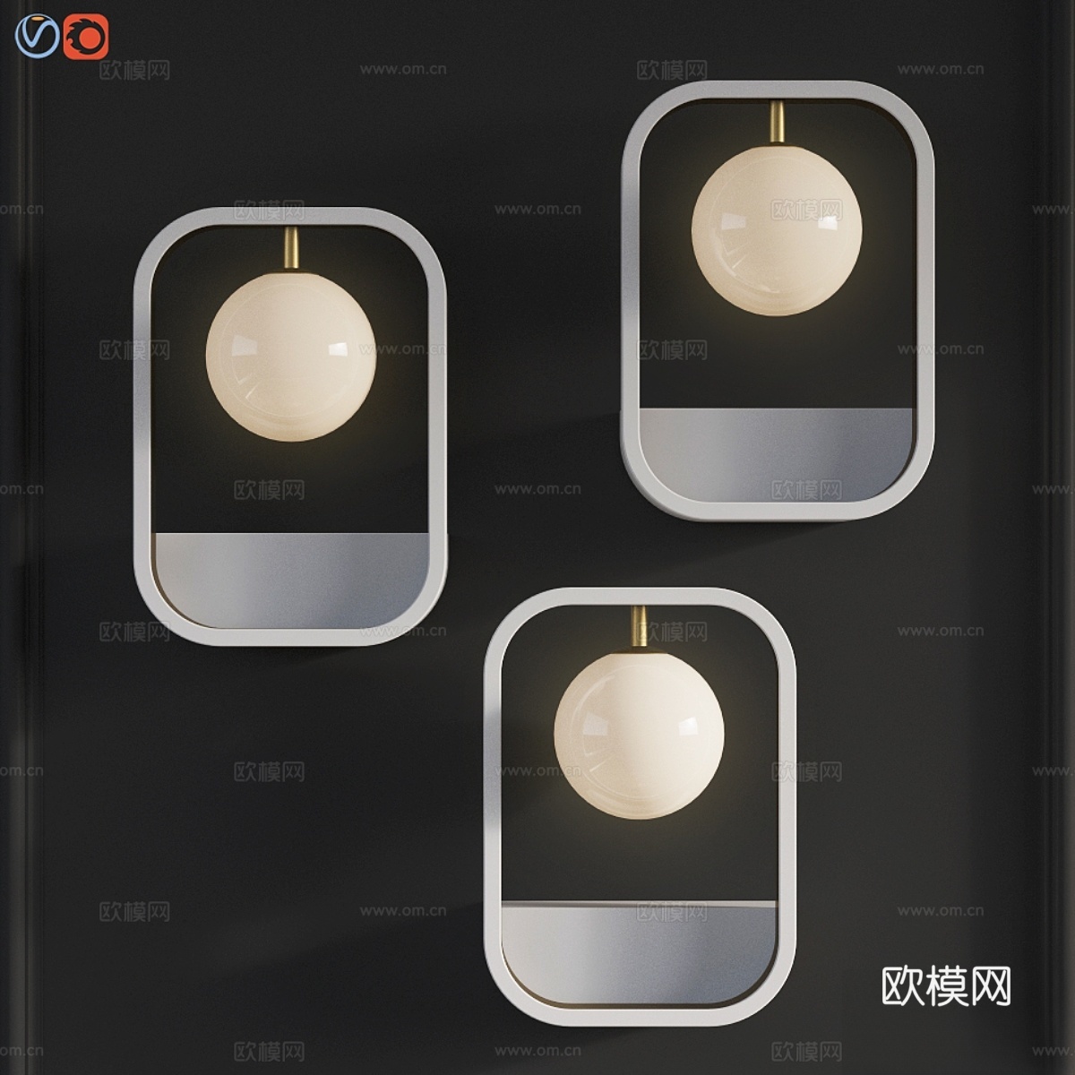 墙灯Avola Gold Maytoni现代3d模型