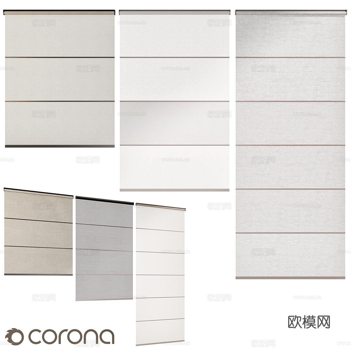 卷帘 Luxaflex LightLine3d模型下载