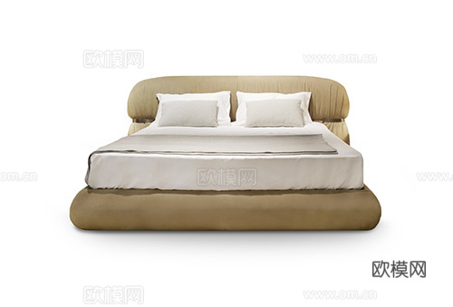 Rugiano 意式双人床3d模型下载（渲染图2）