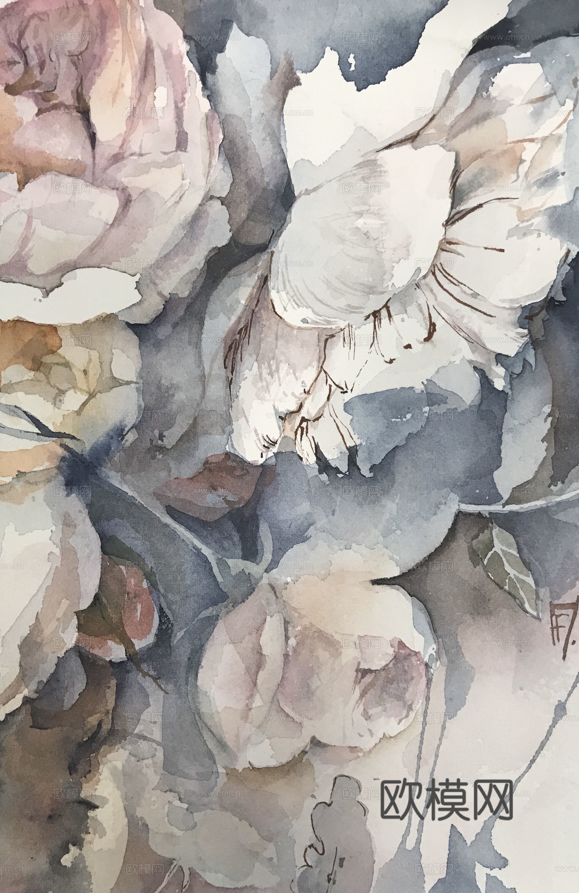 水彩装饰画