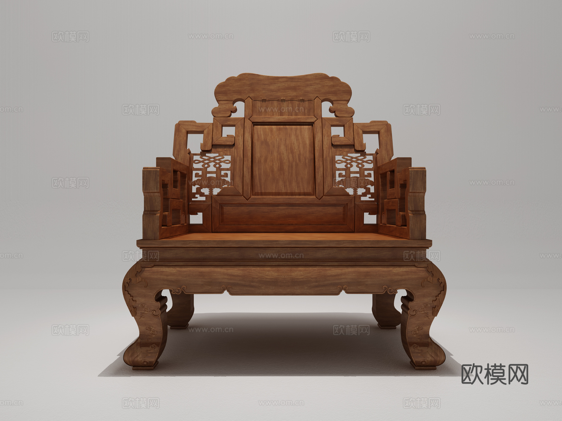 传统中式沙发3d模型