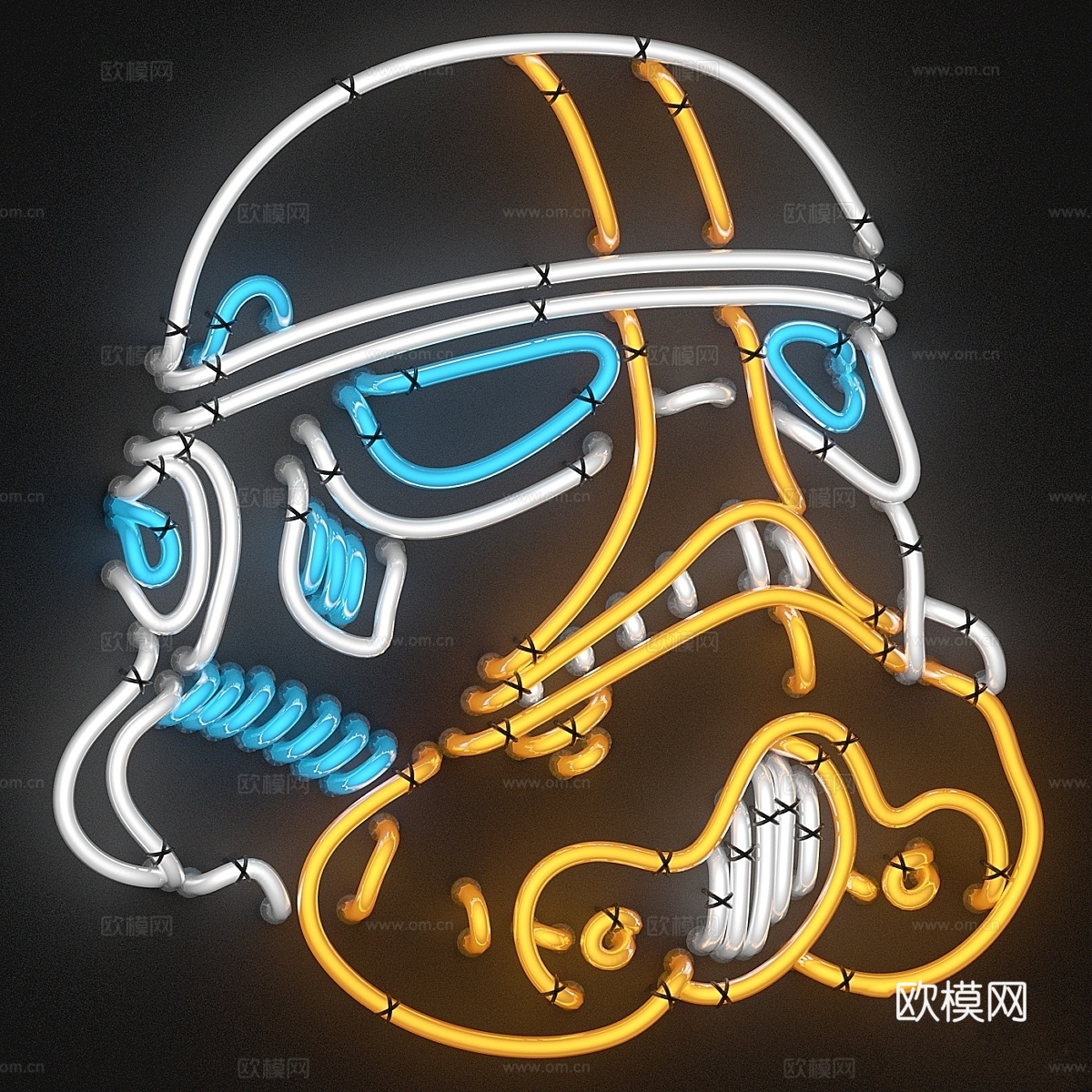 霓虹灯套装 73d模型下载