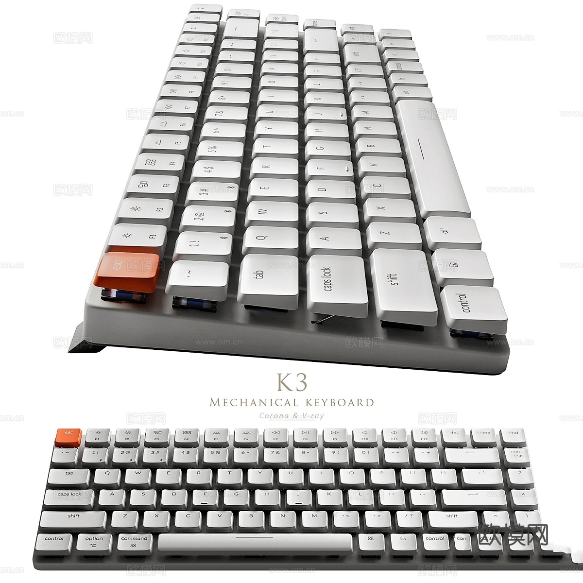 Keychron K33d模型