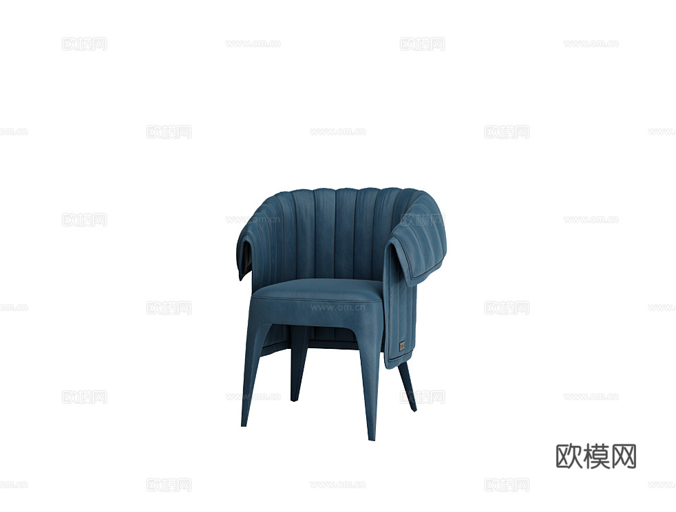 Rugiano 意式餐椅3d模型下载（渲染图1）